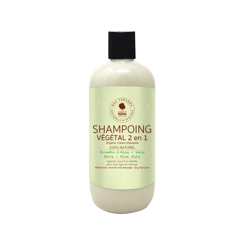 Shampoing Végétal 2 en 1 Gombo & Aloe Vera